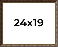 Vista 293 de Marco de fotos completo de madera dorada envejecida de 16 x 20 pulgadas con plexiglás acrílico UV, parte trasera de tablero de espuma y accesorios