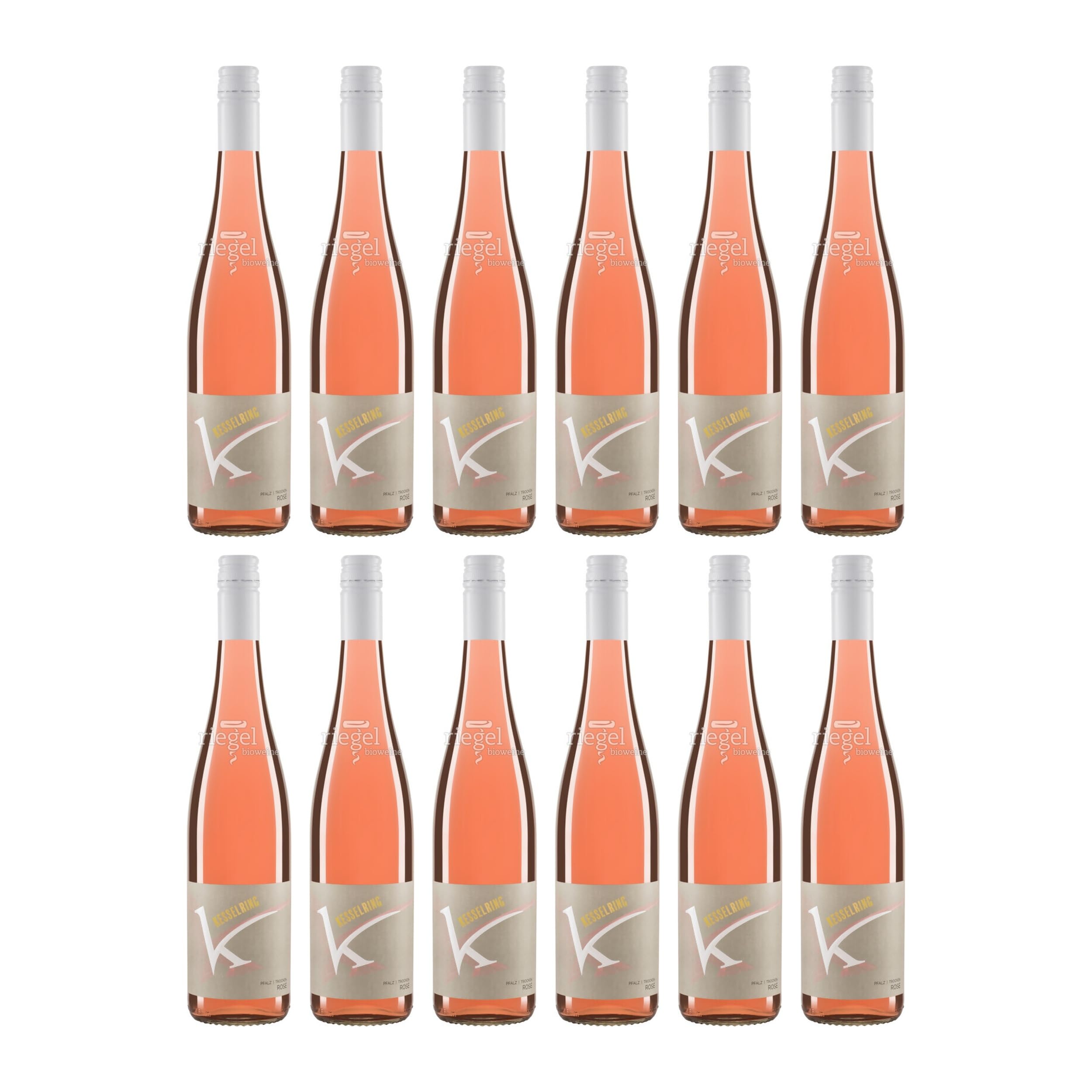 Weingut Lukas Kesselring Pfälzer Rosé QW Pfalz Kesselring Roséwein Trocken BIO Deutschland inkl. FeinWert E-Book (12 x 0.75 l)