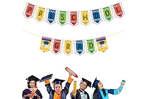 Preschool Grad Banner for Kindergarten Graduation Decorations