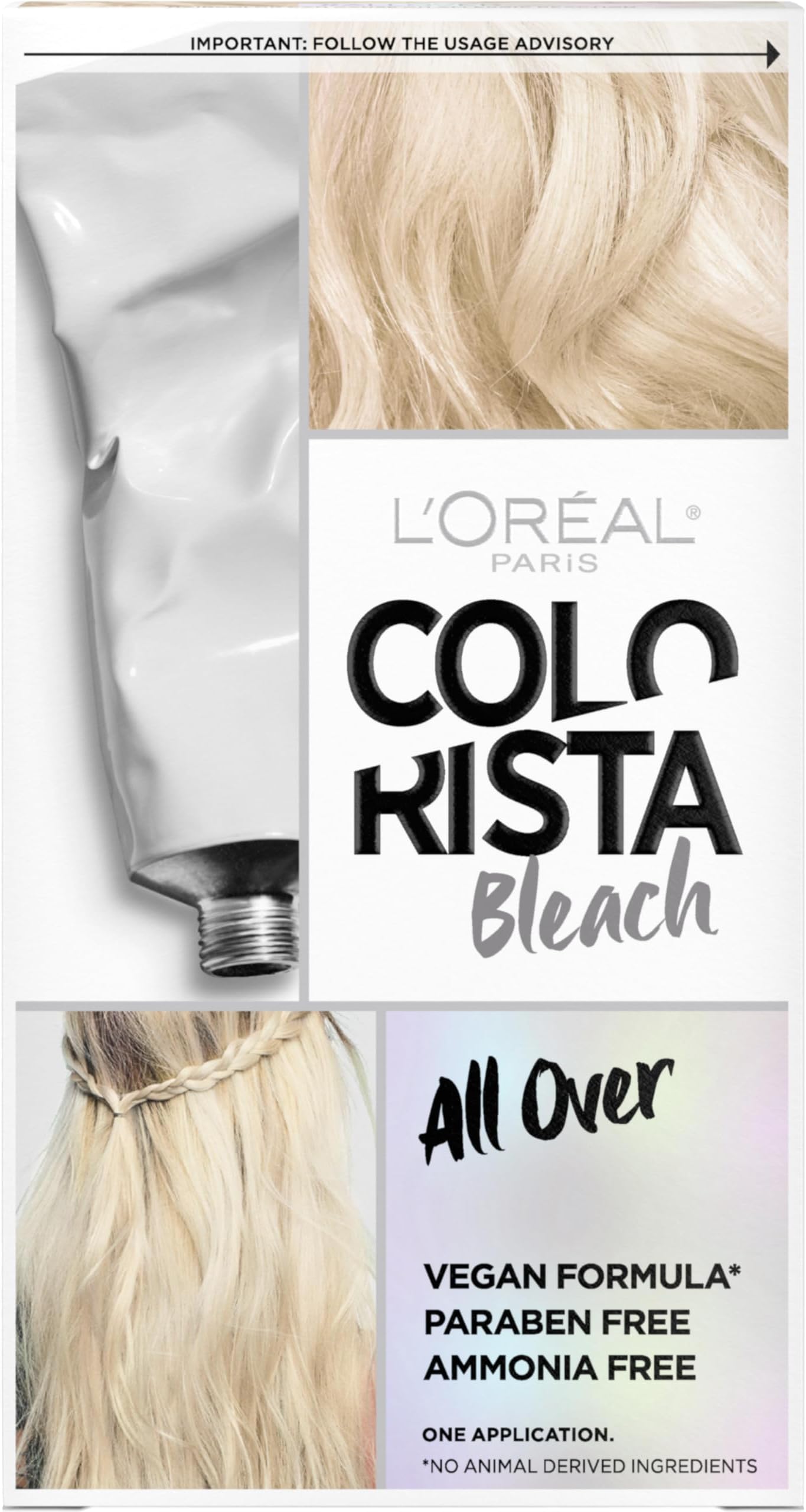 Colorista Hair Bleach, Hair Dye Kit for All Over Blonde Hair Color, 1 Hair Bleach Kit