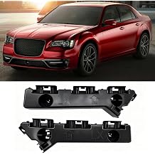 Yumzeco 2PCS Compatible with Chrysler 300s Front Bumper Brackets 2011-2020 | Left Right Side Chrysler Palstic Bumper Retainers,Replace for 57010401AD 57010403AD