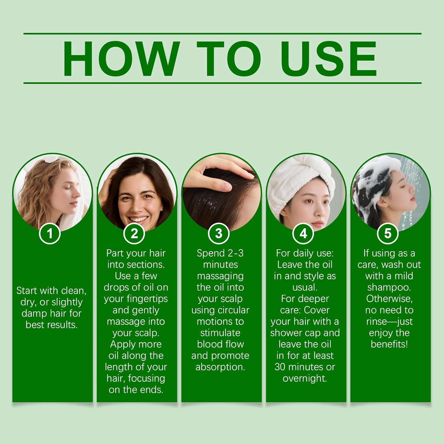 Olejek do włosów Hair Growth Co 10 w 1, mieszanka Hair Growth Co 10 w 1 z organicznym rozmarynem, szybszy wzrost włosów, mocniejsze i dłuższe włosy dla kobiet i mężczyzn,3PCS