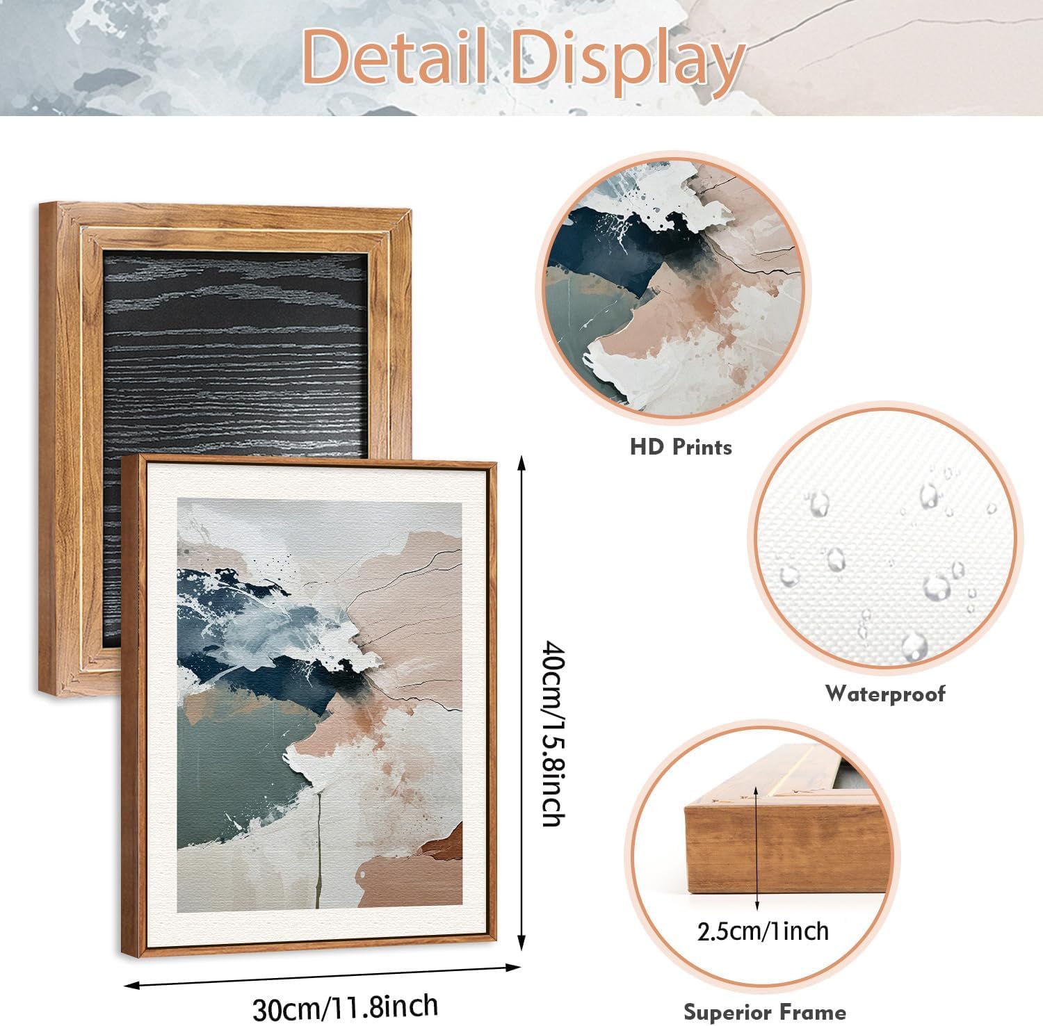 HPNIUB Weichgrünes Gerahmtes Leinwanddrucke Wandkunst Set, Abstrakte Botanische Boho-Wanddekoration, Minimalistisches Bilder Grün Leinwandkunstwerk Wohnzimmer, Schlafzimmer