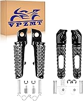 Vista 1 de Pedales de reposapiés delanteros y traseros para Honda CBR1000RR 2004-2014, CBR600RR 2003-2023, CB1000R 2008-2014 modelos (delantero+trasero-negro)