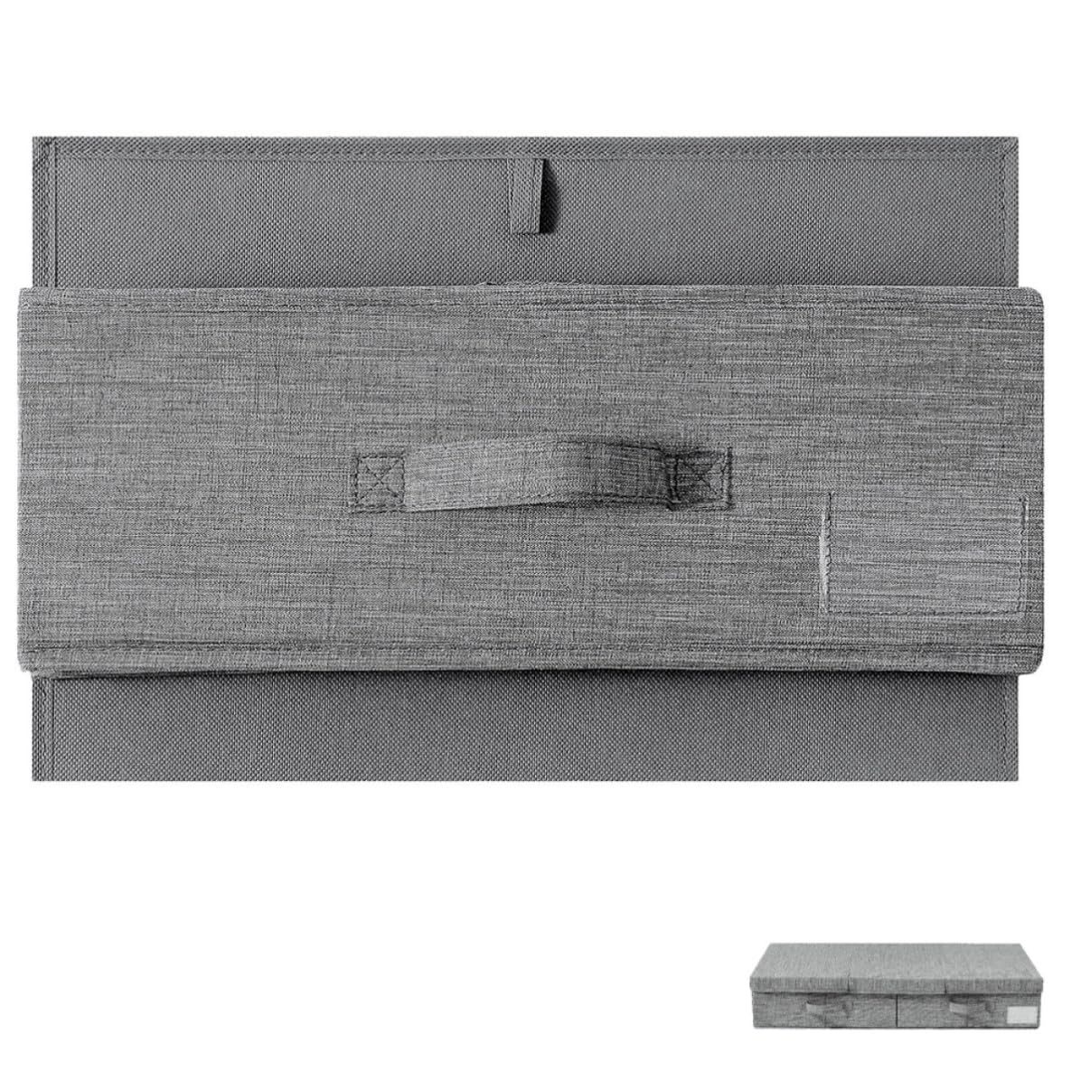 Scatola Organizer Pieghevole per Vestiti Sotto Letto, Contenitore Impilabile per Abbigliamento e Accessori, per Casa e Viaggi