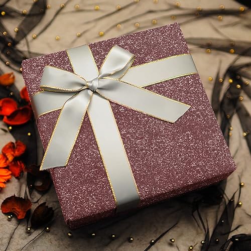 Miniatura 9 de Papel tapiz morado con purpurina brillante, papel de contacto morado brillante, 17.7 x 197 pulgadas, papel tapiz autoadhesivo morado con purpurina