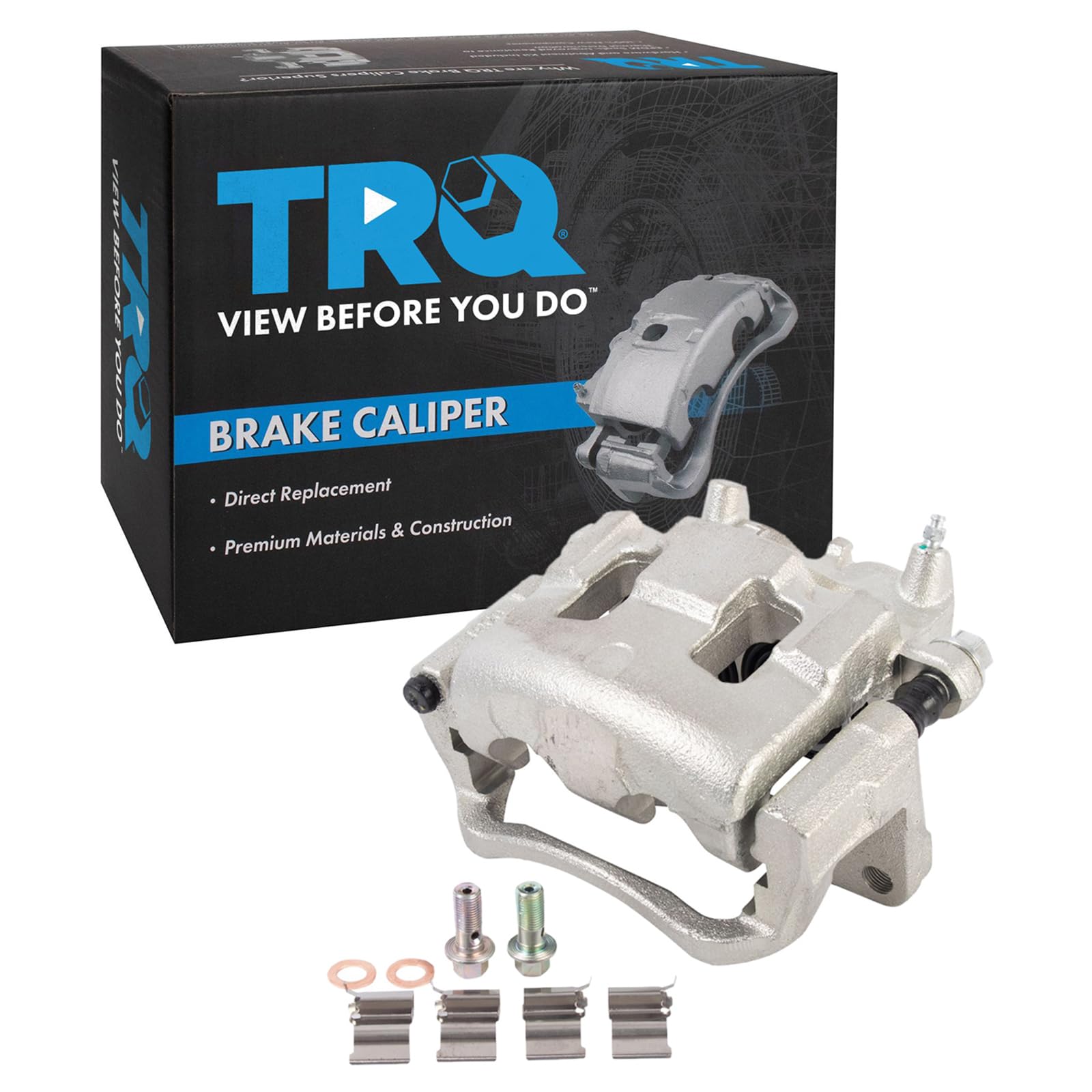 TRQ Front Right Brake Caliper w/Bracket Passenger Side