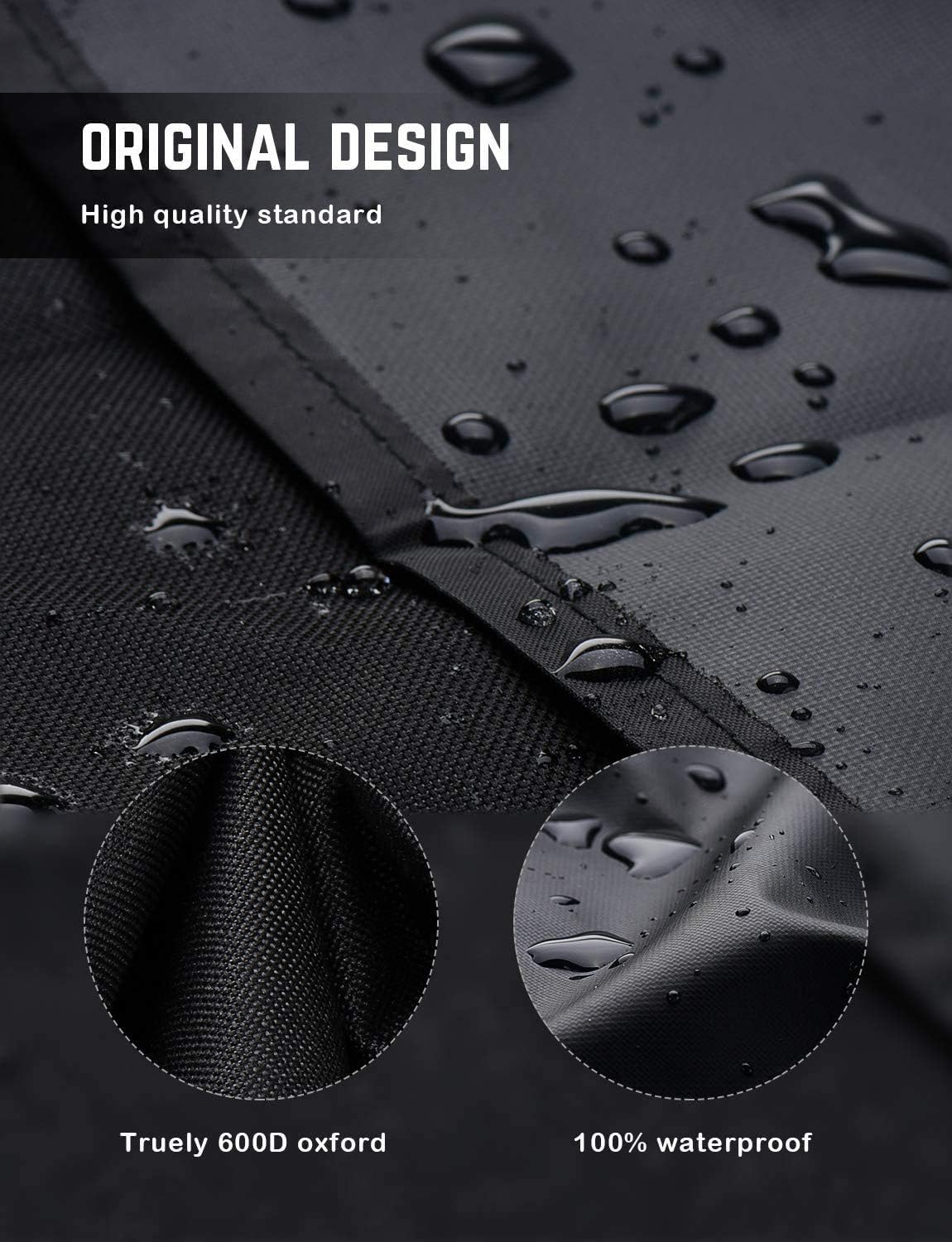 Outdoor TV Cover 55" - 58" - with Bottom Cover - 600D Water-Resistant and Dust-Resistant Material- Fits Your TV Better