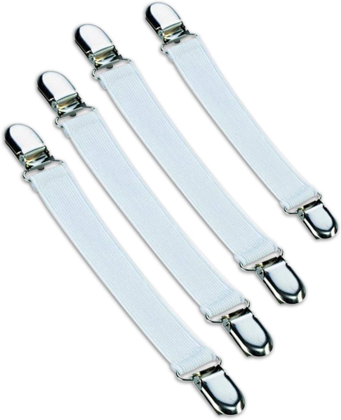 LaundrySpecialist® COVER TENSIONERS/ironing board cover clips, set of four: a quick and easy way of fitting any ironing board cover to your ironing board