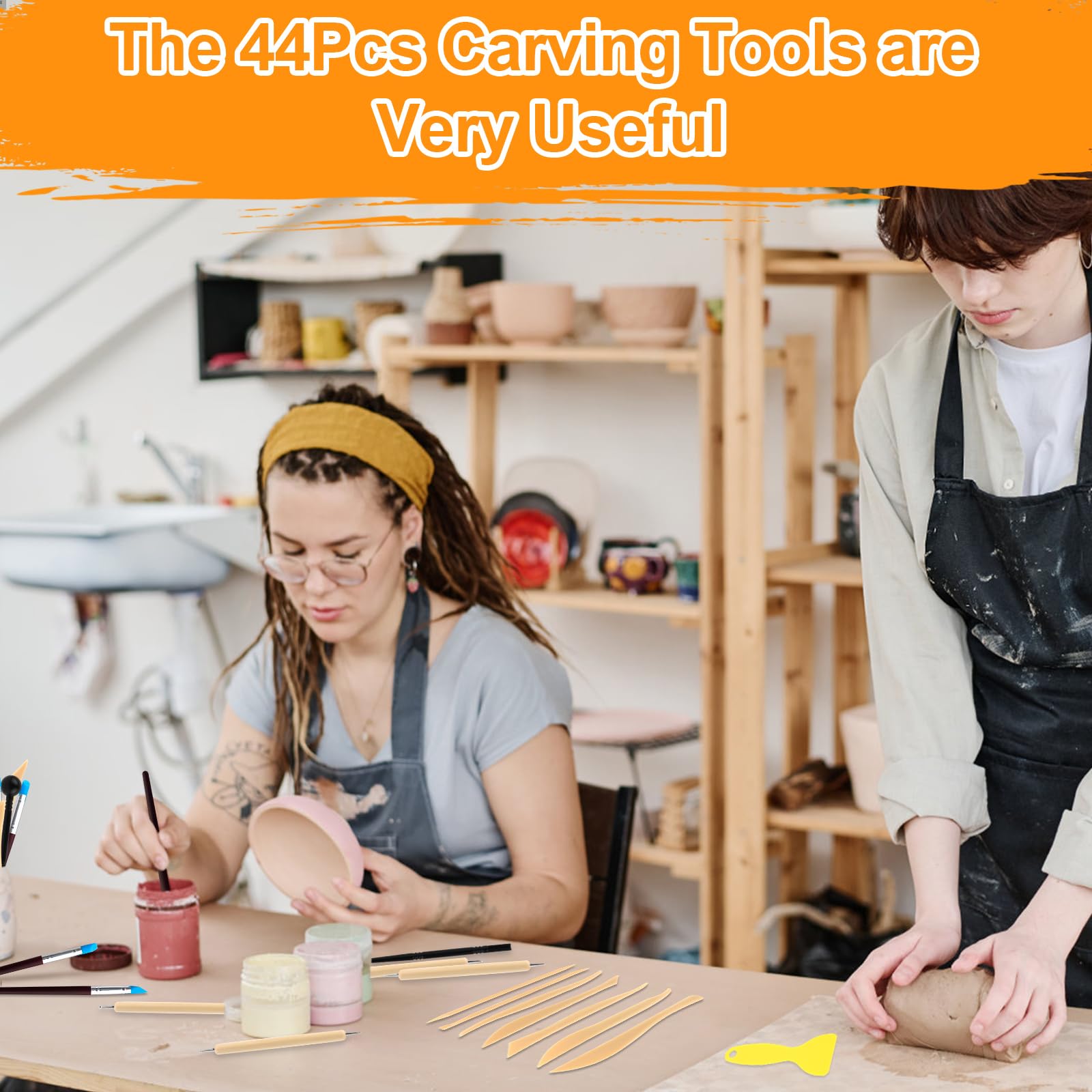 Keadic Set di 30 strumenti per modellare l'argilla polimerica per decorazioni di torte, decorazioni per fondente, nail art, argilla ceramica e altri lavori artigianali fai da te