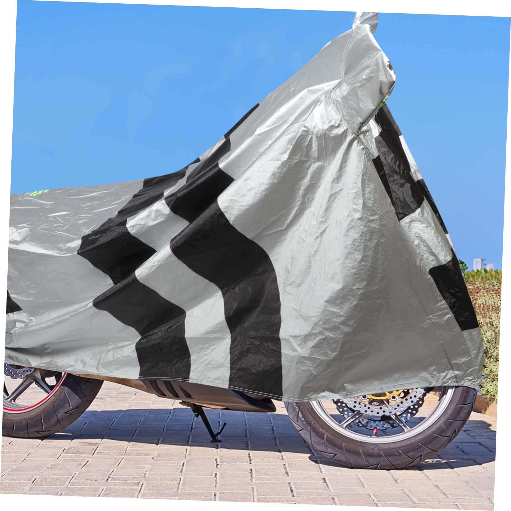ULTECHNOVO Housse de Protection en Coton Flock Noir et Argenté Imperméable pour Trottinette Électrique et Vélo pour Usage Extérieur Pluie et Poussière