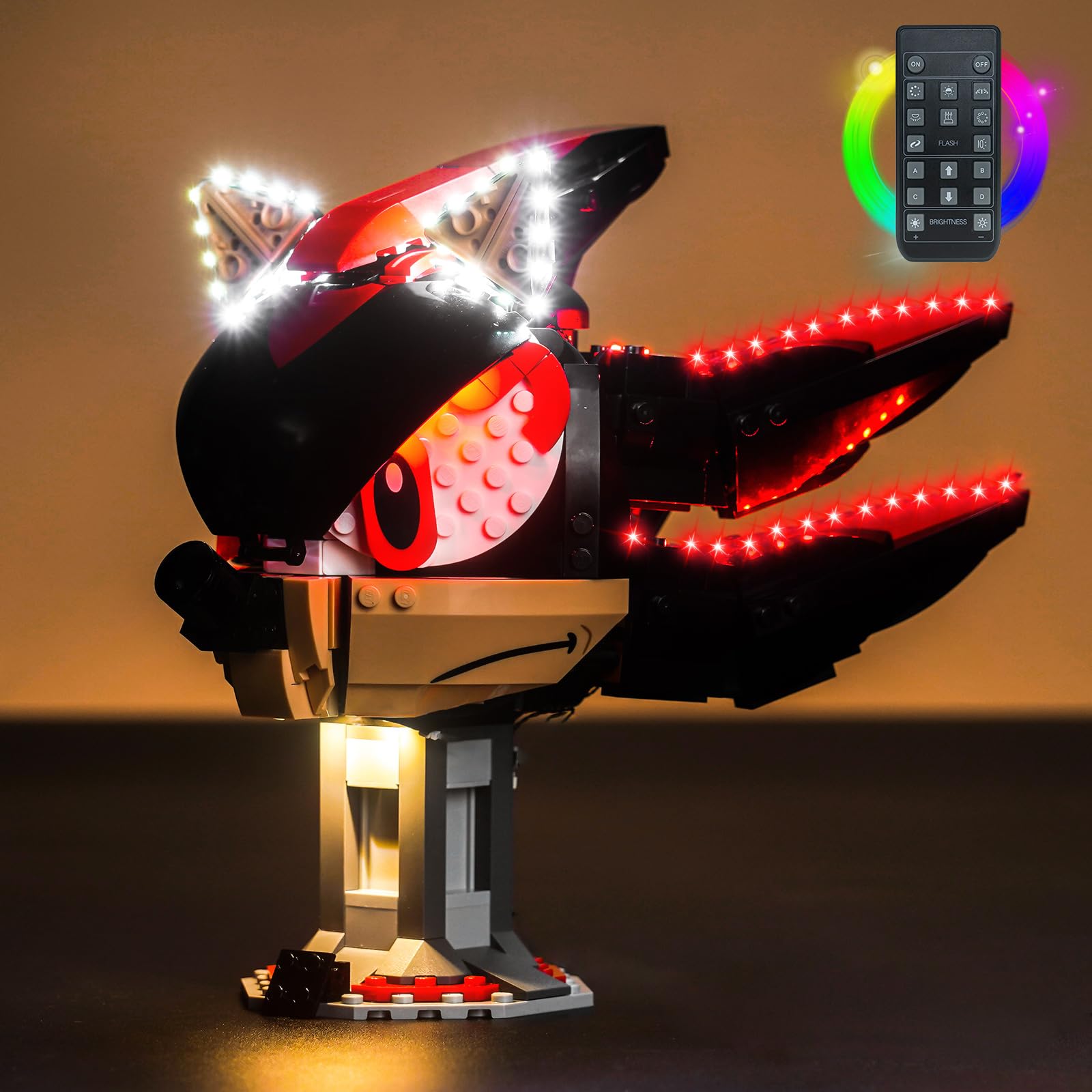 Remote Control Light Kit Compatible with Lego 77000 Shadow The H'edgehog (No Model)