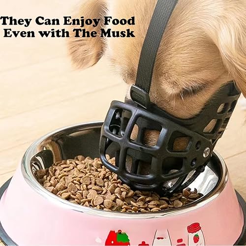 Miniatura 4 de Bozal de silicona para perros grandes, protege la boca de Labrador, pastor alemán y doberman