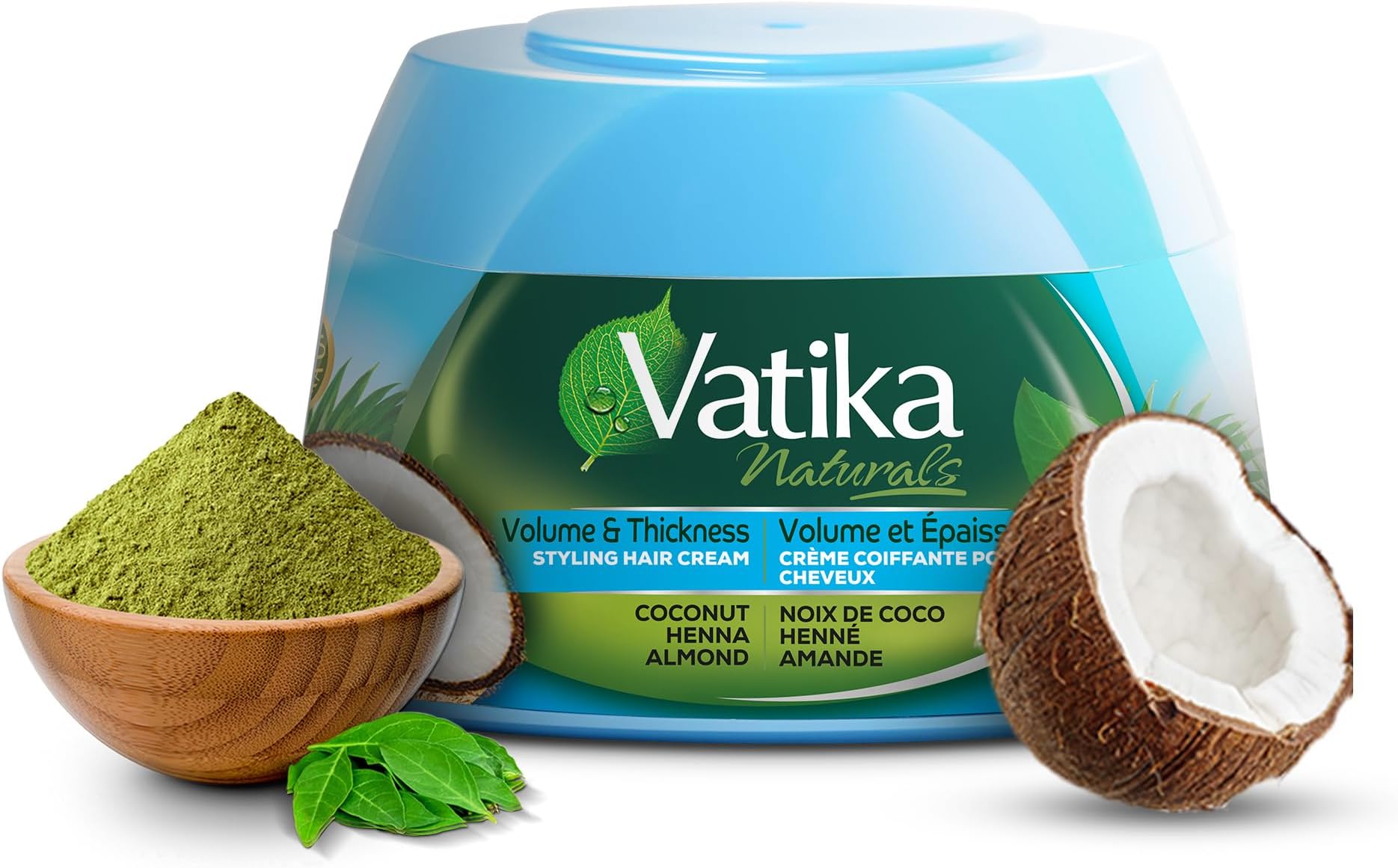 Hair Cream - Volume & Thickness (210ml, Coconut) | Enriched with Coconut, Henna & Almond for Boosted Volume and Stylish, Lively Hair
