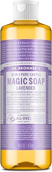 Dr Bronner's - 18-in-1 Lavender Pure-Castile Liquid Soap, 475ml Bottle