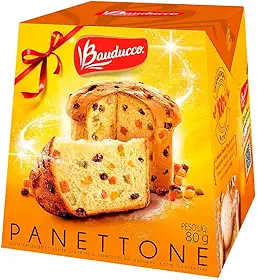 Mini Panettone Frutas Cristalizadas 80g c/24 - Bauducco