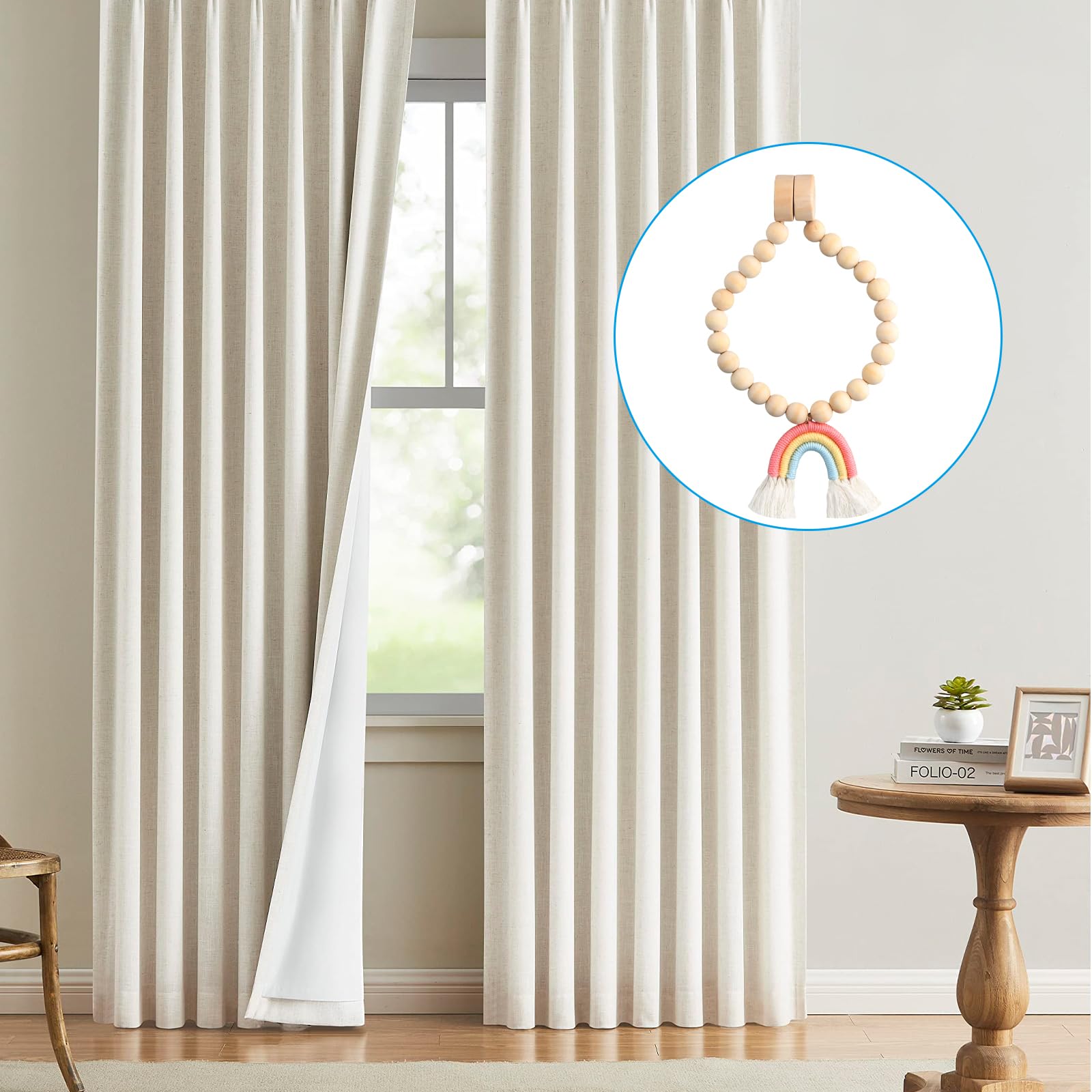 Nappe Arcobaleno Fermatende 2 Ferma Tende Magnetici Con Nappe