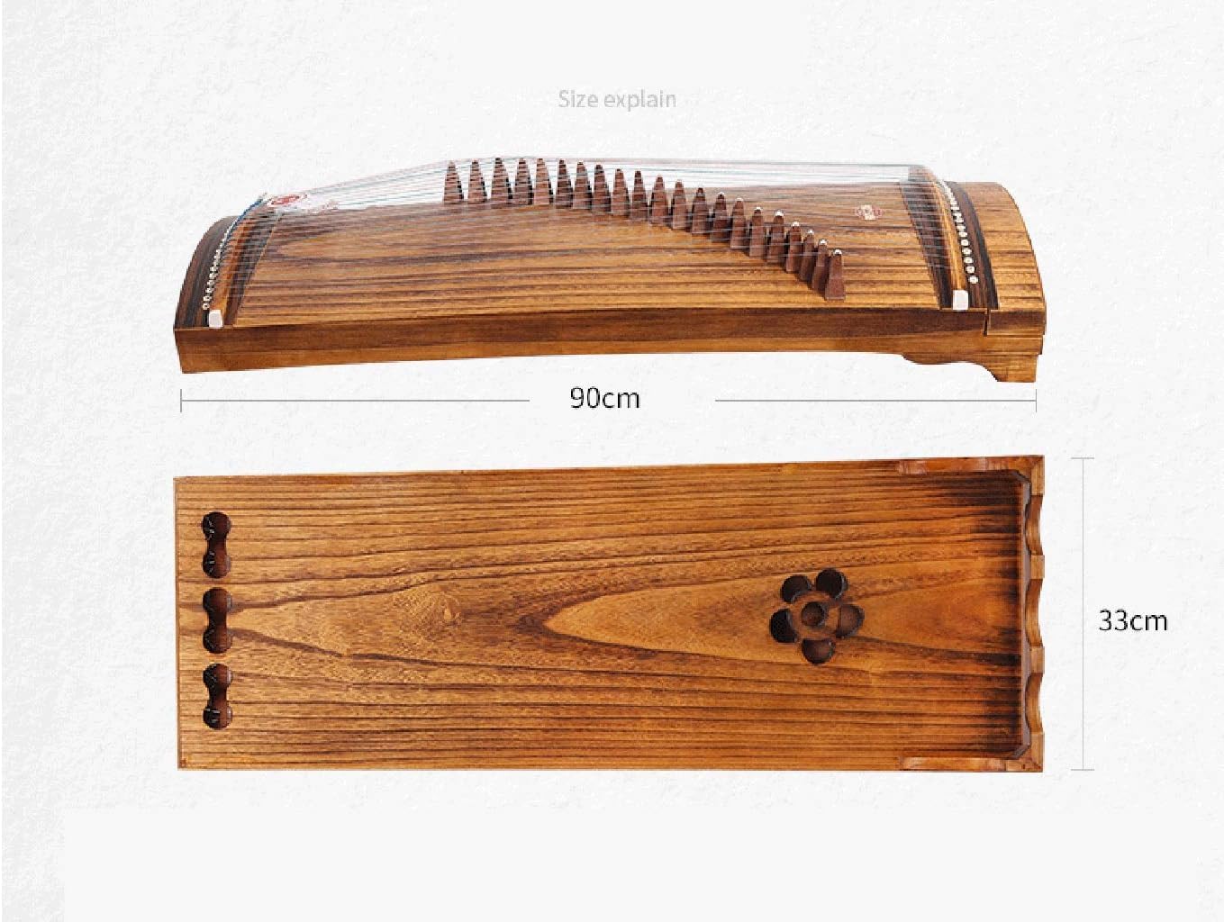 Guzheng, rozmiar: 90 cm, 21 strun, chiński instrument sicalowy, odpowiedni dla początkujących, profesjonalistów, praktyka wprowadzająca, z pełnym zestawem akcesoriów