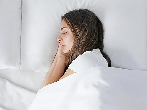 Miniatura 10 de Juego de sábanas de percal de algodón orgánico, 4 piezas, suaves, lisas, frescas e hipoalergénicas, con certificación GOTS, con bolsillos profundos,