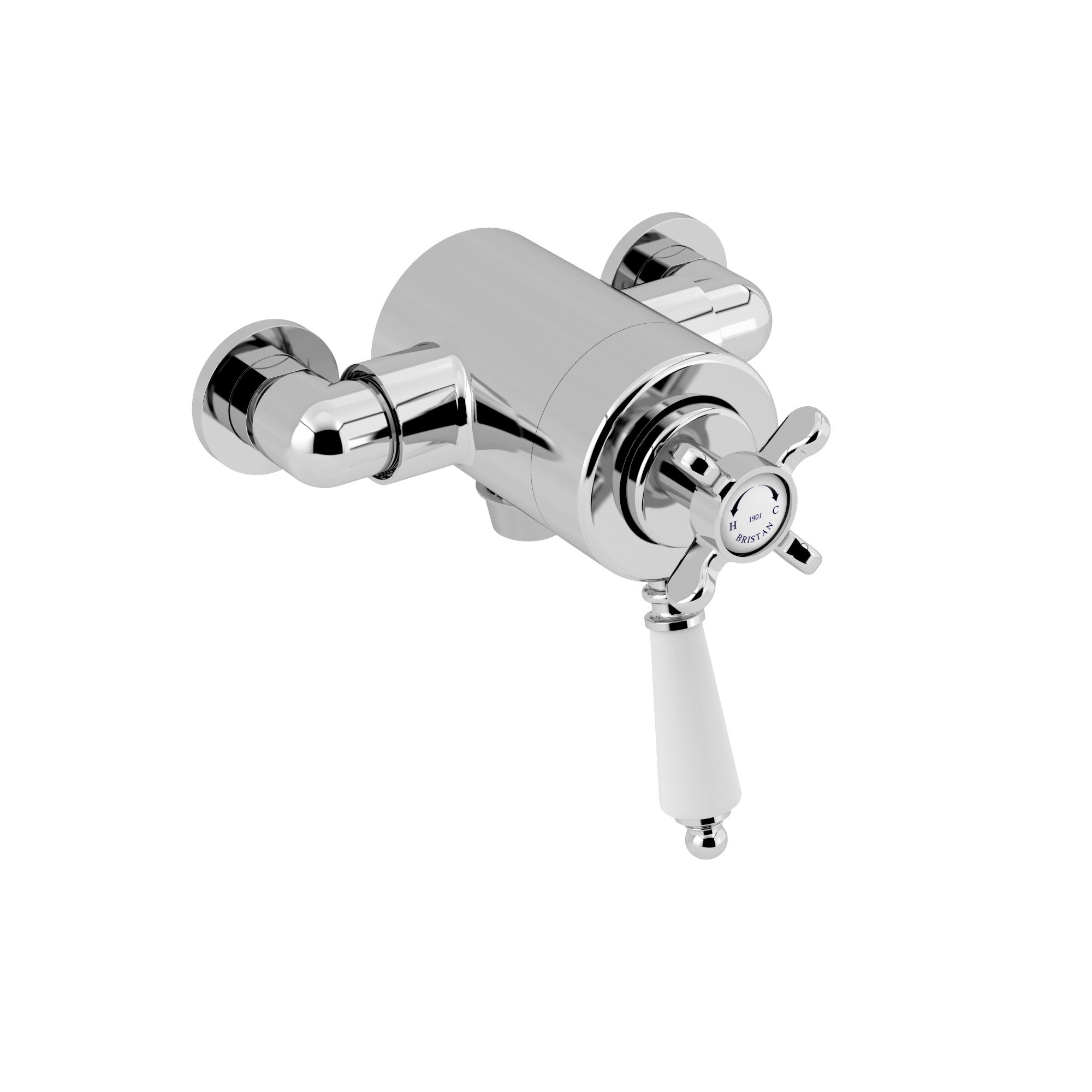 Bristan Chrome N2 Cshxvo C 1901 Exposed Concentric Shower Valve,