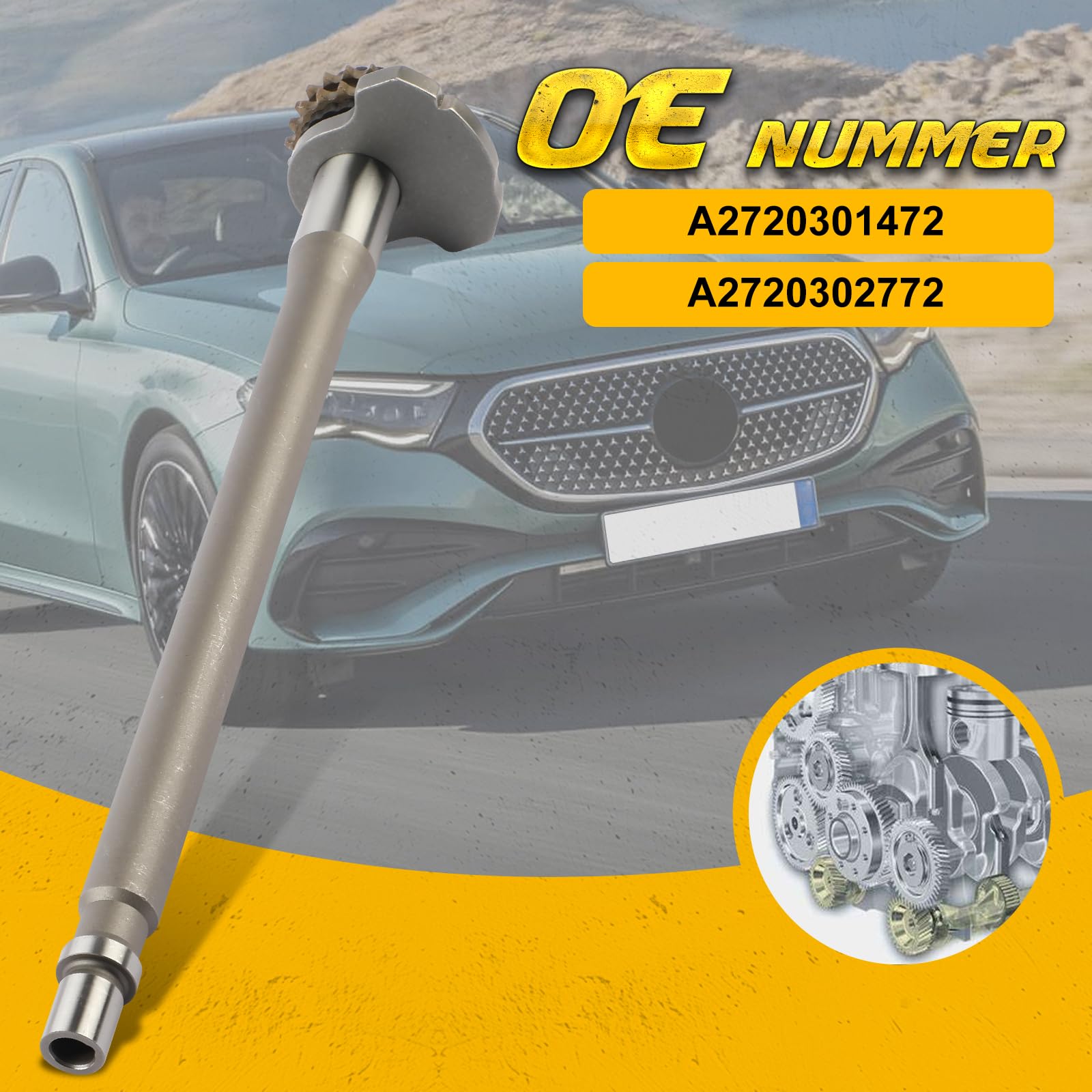 Ausgleichswelle Wellenlager Kompatibel mit Mercedes-Benz C-Klasse W203 C280 SLK R171 280 SLK 300 2005-2011,OE#A2720301472(Balance Shaft)