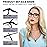 CHOFILORD 6 Pack Fashion Reading Glasses for Women Men Blue Light Blocking Oversized Square Readers with Spring Hinge (6 Pack Mix, 2.75)