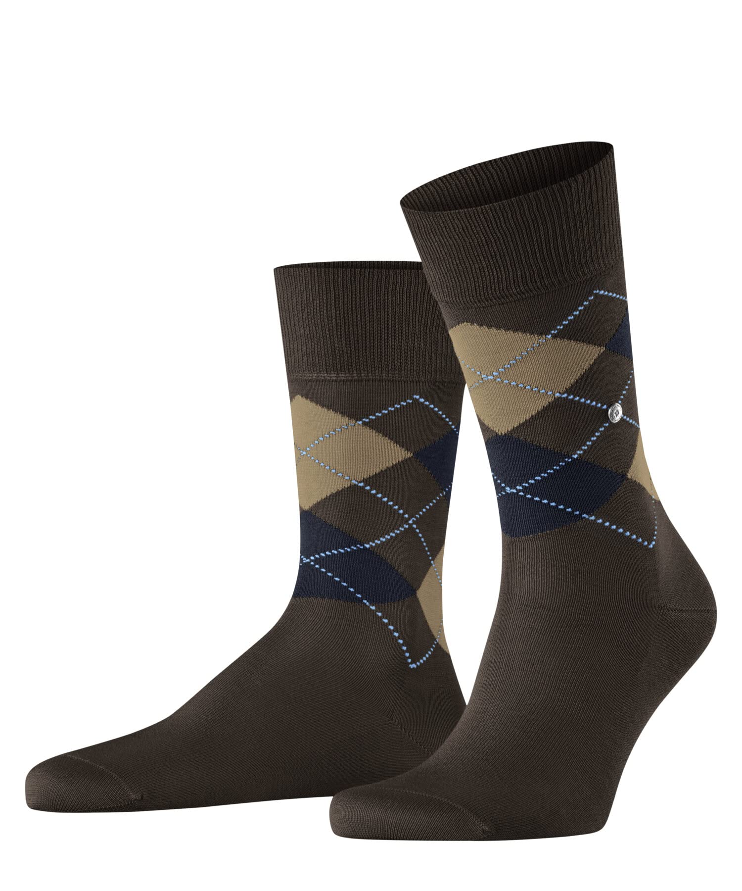 Burlington Men's Manchester M So Cotton Patterned 1 Pair Socks, Brown Chocolate 5043, 6.5-11