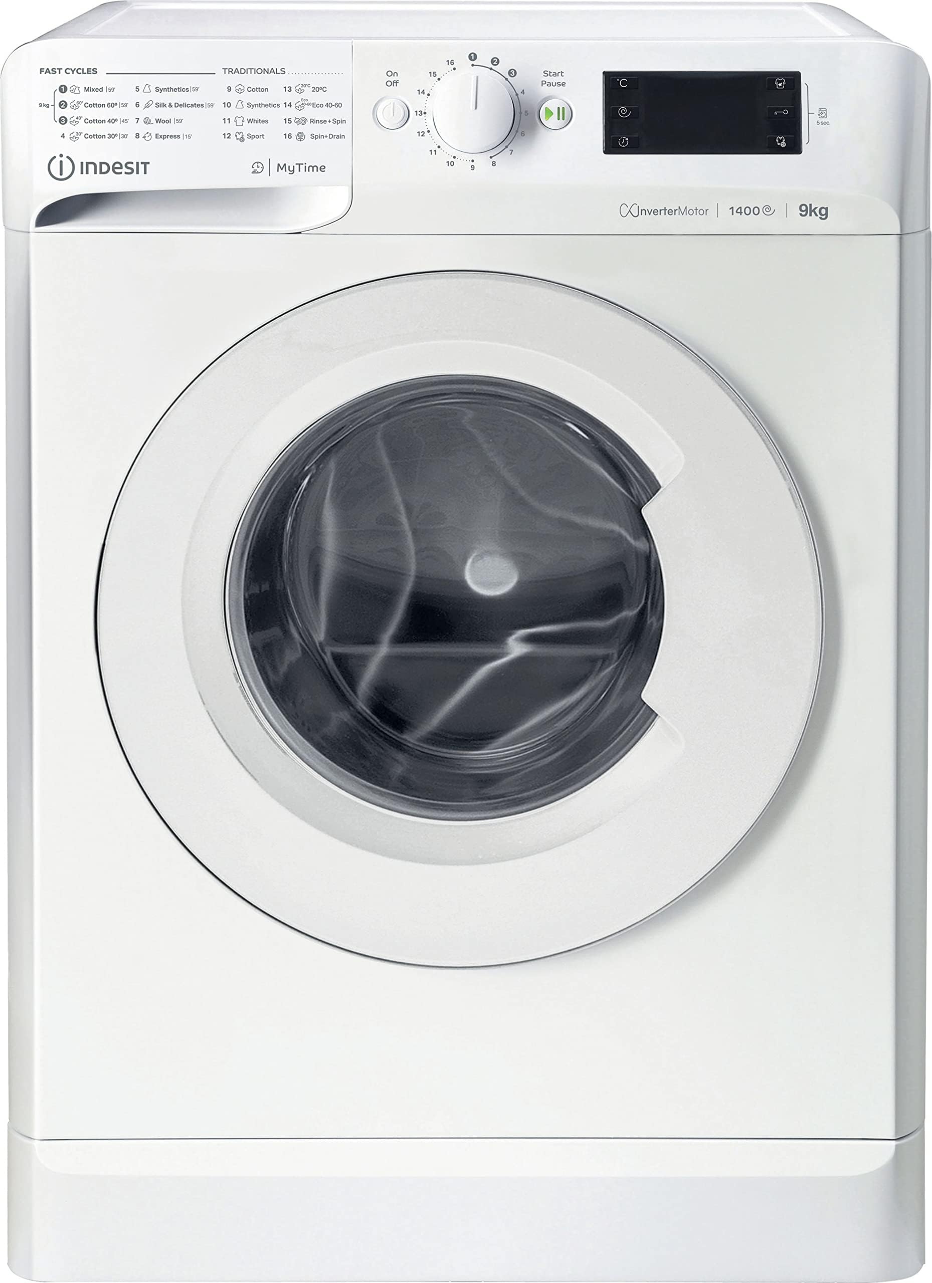 IndesitMTWE91495WUKN 9kg Washing Machine with 1400 rpm - White - B Rated
