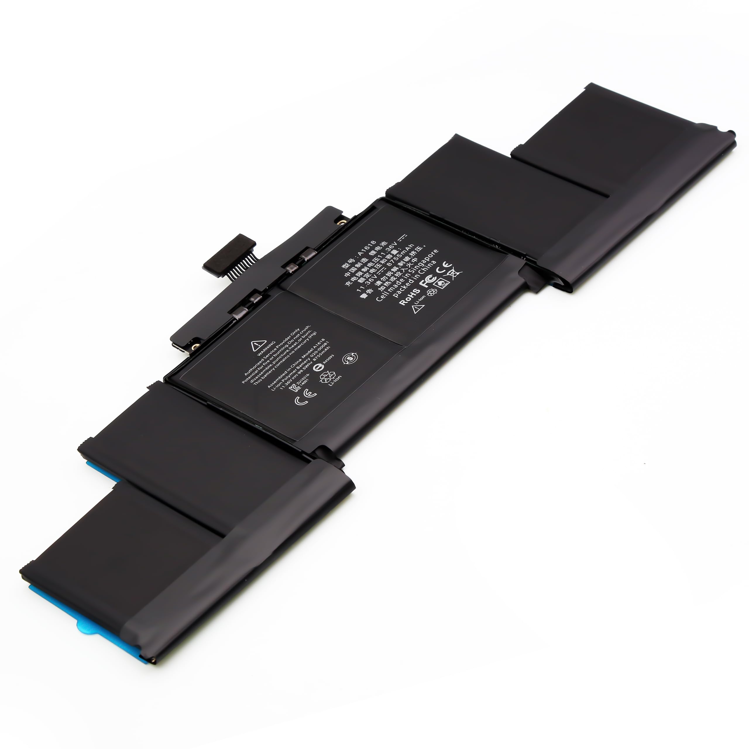 BLESYS A1618 Batteria di ricambio per MacBook Pro 15" Retina A1398 (Fine 2013 Metà 2014 2015) Serie Notebook Battery Adatto A1494 [11.36V 8755mAh/99.5Wh]