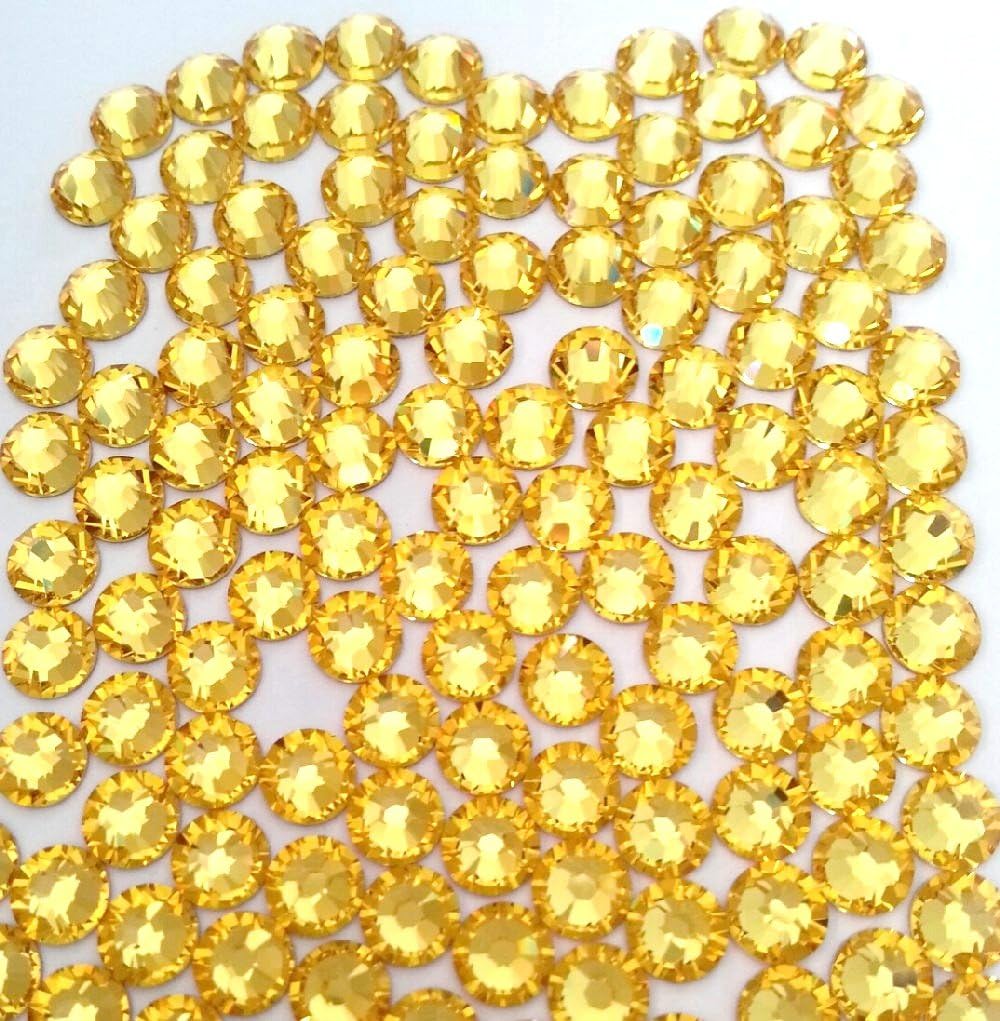 Light Topaz Crystal Rhinestones Flatback 144 Swarovski 4.8mm 20ss ss20