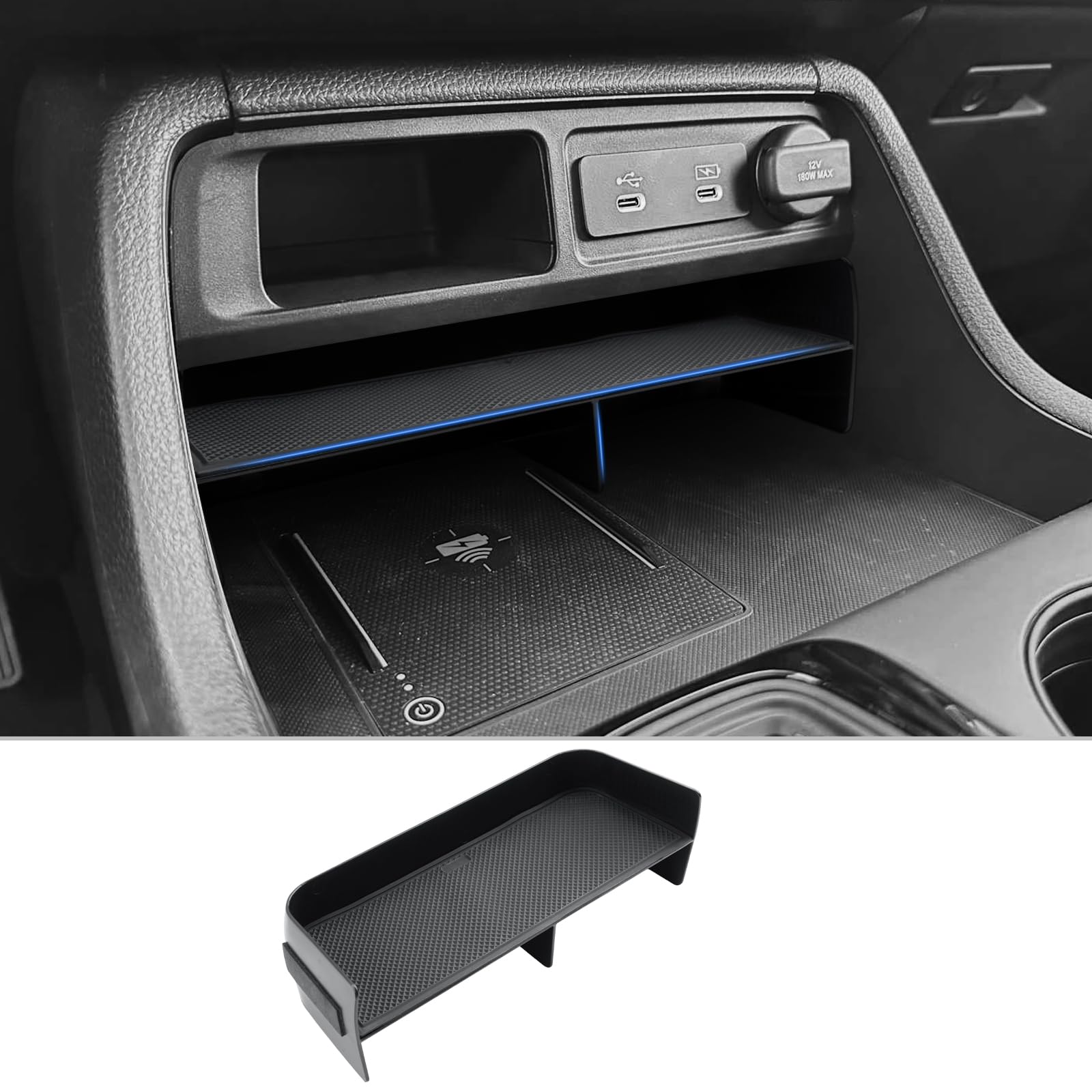 CDEFG 2023 2024 2025 2026 Pilot Center Console Organizer Tray