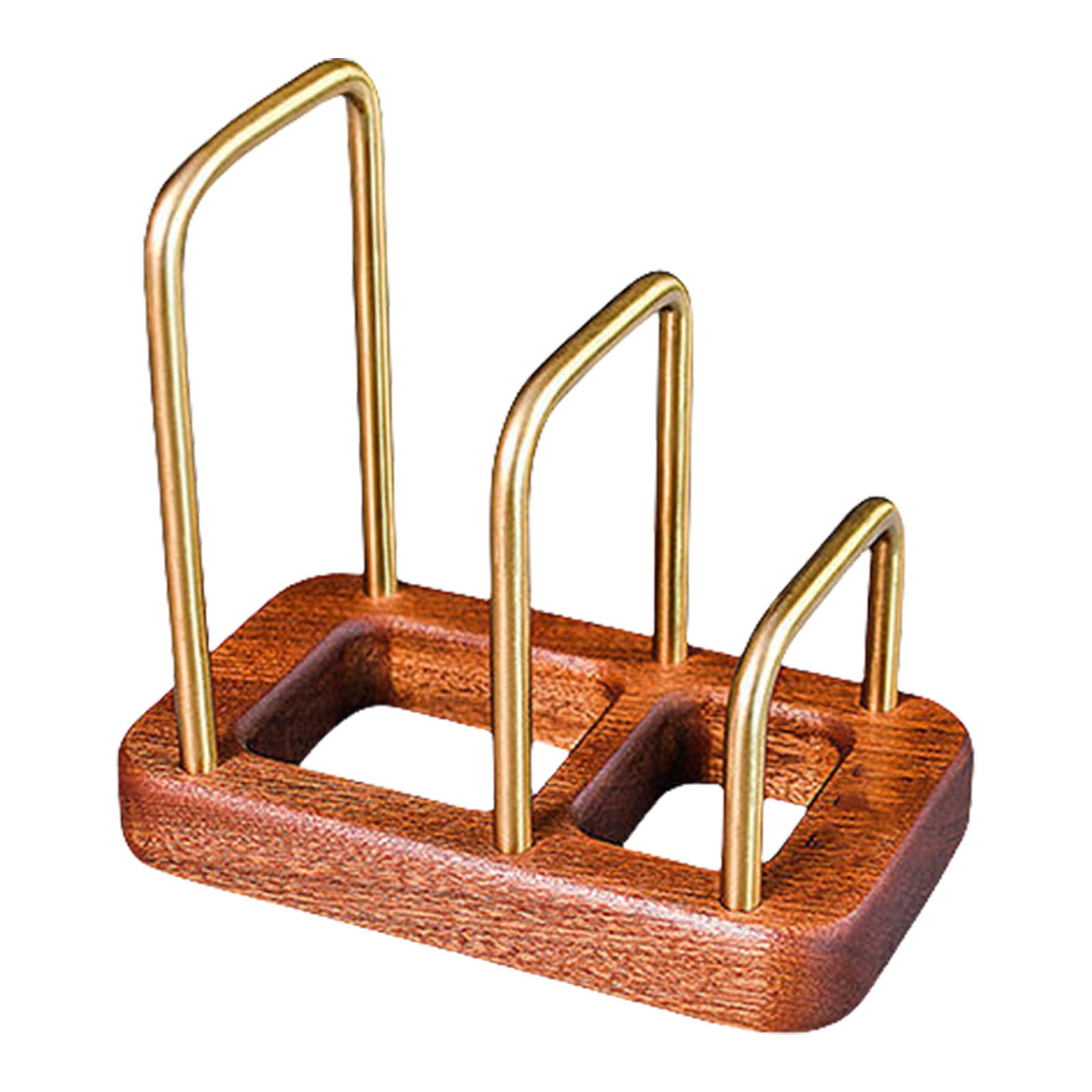 APGLSXY Kitchen Countertop Organiser with Wood Base for Cutting Boards Pans Trays Plate Storage Rack Chopping Board Holder Multi Purpose Kitchen Countertop Organiser
