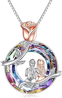 Sister Gifts from Sister 2/3 Sisters Necklace Always My Sister Forever My Friend Necklace 925 Sterling Silver Sister Birthday Gifts Valentines Day Gifts for Sister,Sister Jewelry Gifts for Sister,Friend,Mother,Daughter