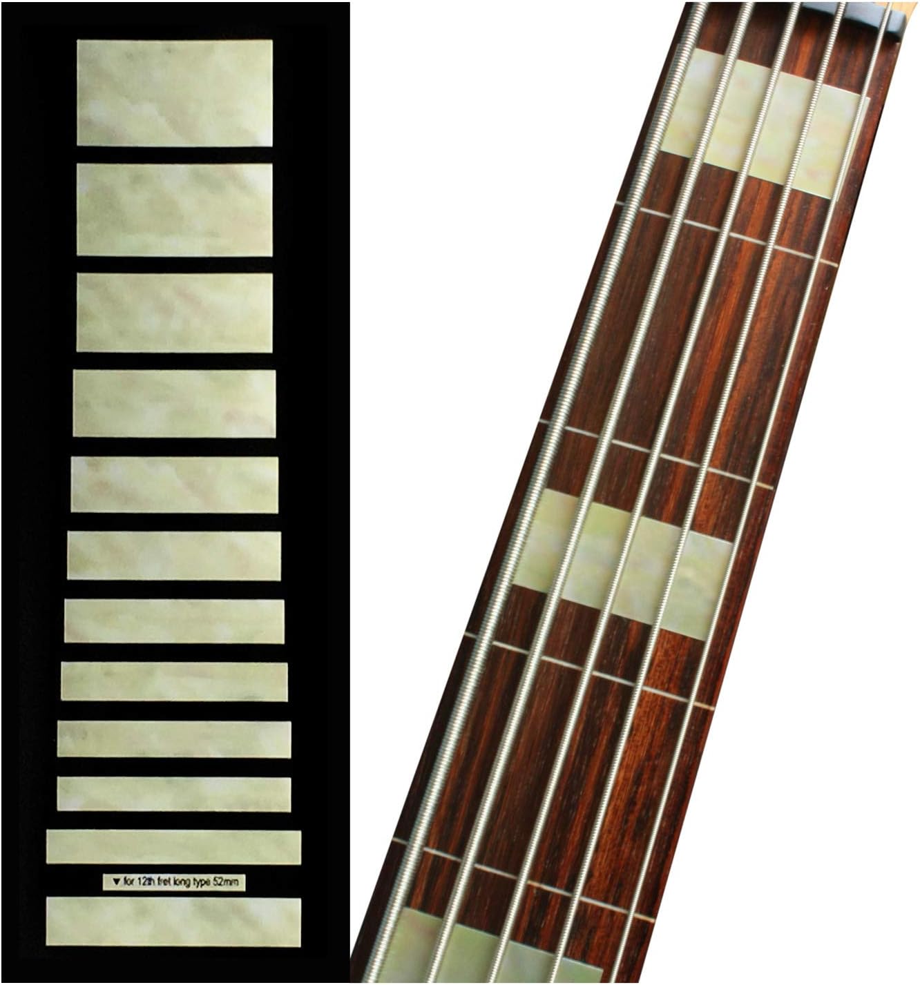 Amazon.com: Jockomo Jazz Bass Block (Aged White Pearl) 5 String Base ...