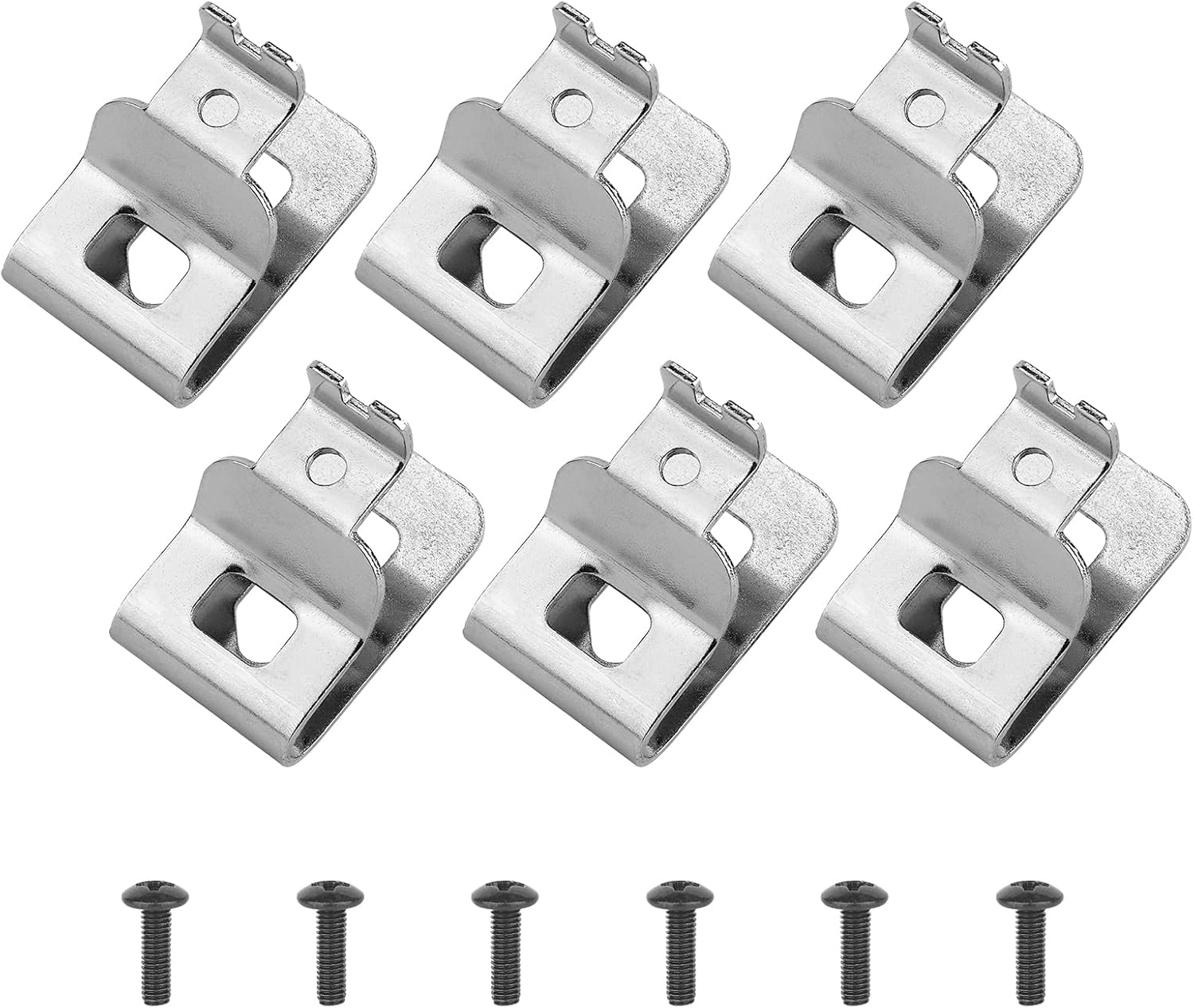 6 Pack N268241 N086039 Belt Clips for 20V Power Tools, 304 Stainless Steel Replacement Clip Compatible with DCD980, DCD985, DCD980L2, DCD985L2, Includes Screws and Drill Tool Hooks