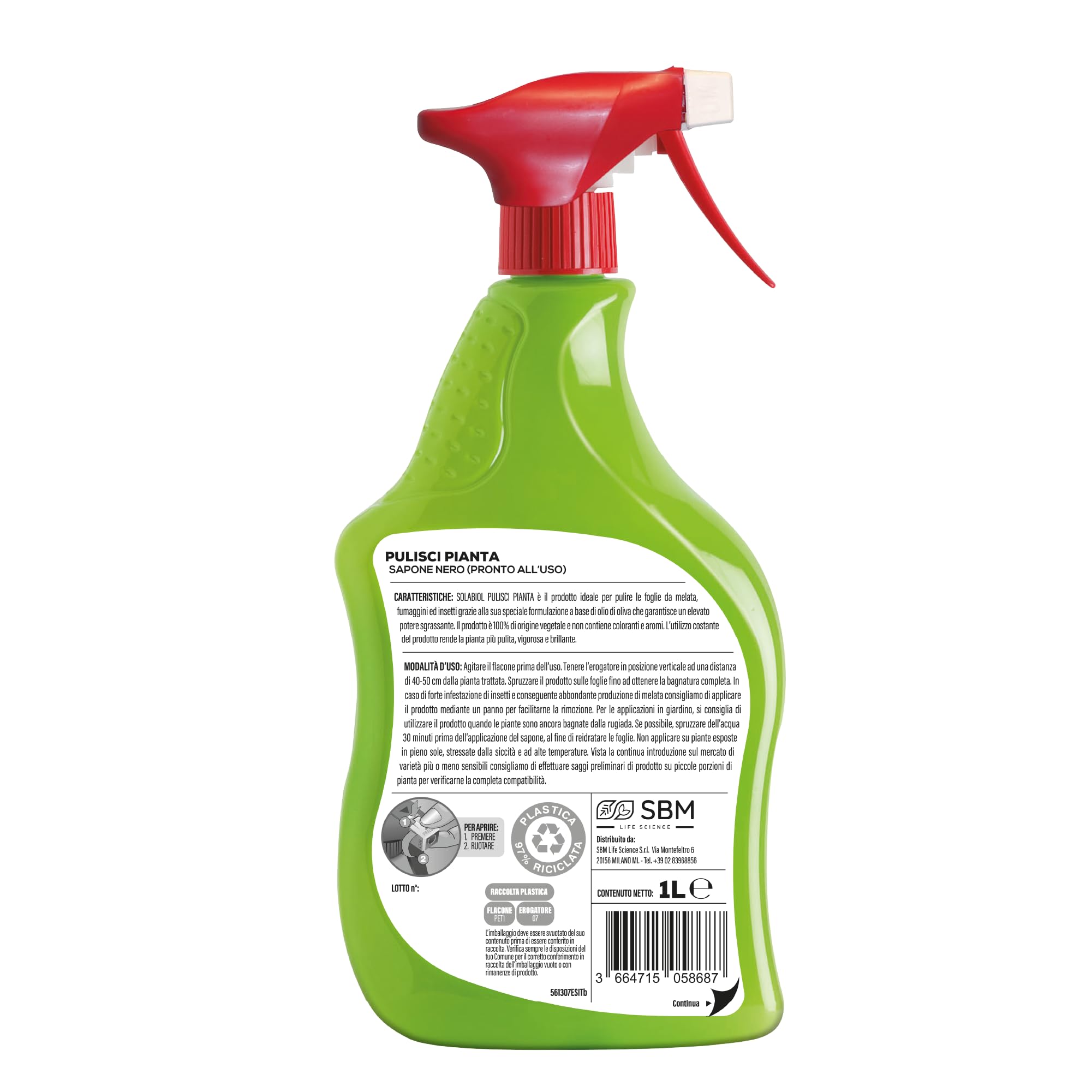 Sapone Molle Potassico per Piante - Spray 500ml - Made in Italy