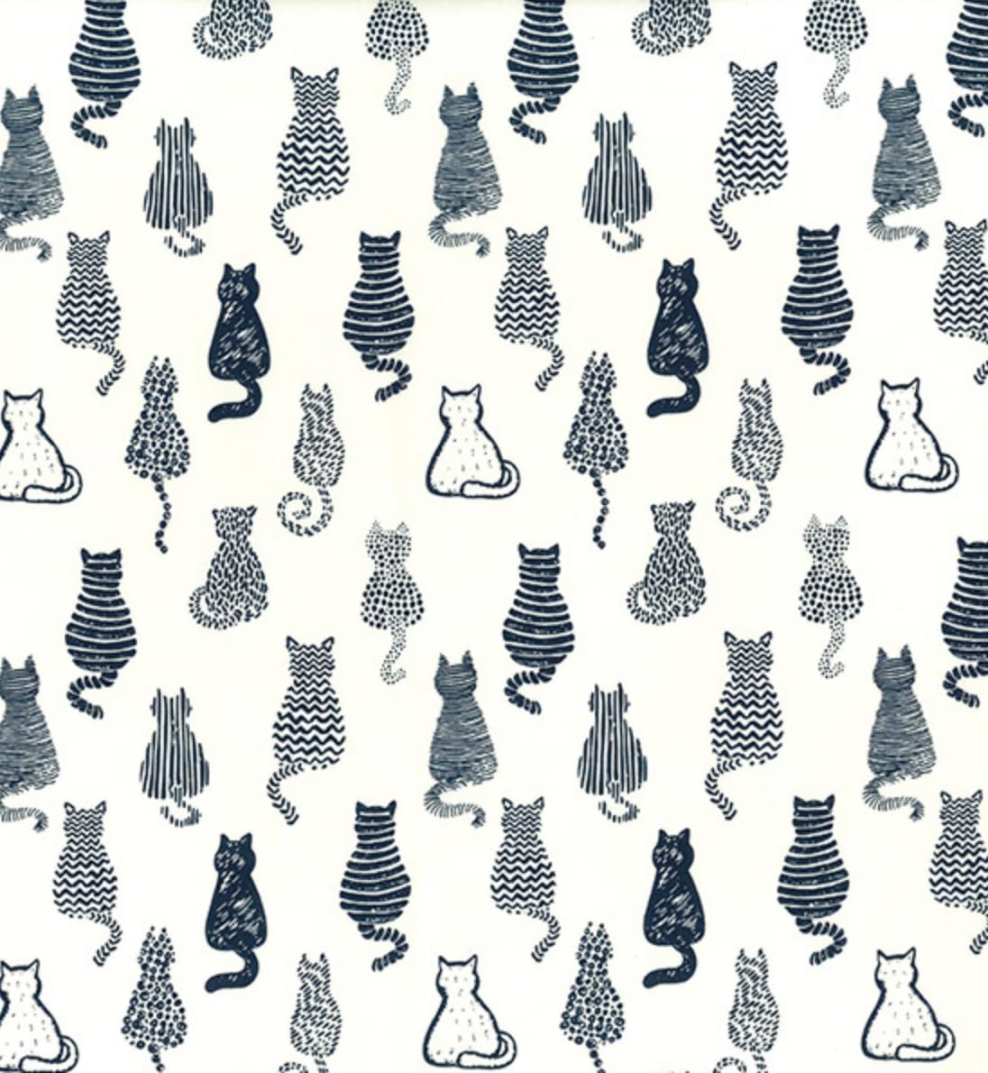 Pyrhan 100% Cotton Poplin By Rose & Hubble | Cute Funny Crazy Sleepy Cats Printed Cotton Fabric By The Metre UK | 114 Cm | Crafting & Dressmaking Fabric | Dress Fabric (Ivory-Shadow-CAT)