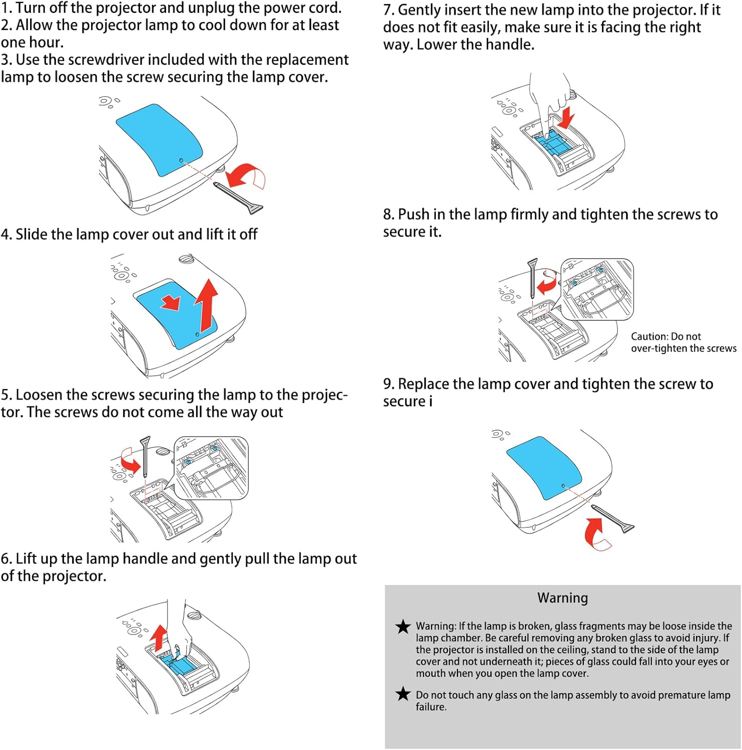 ELP69 Original Replacement Projector Lamp Bulb for Epson ELPLP69 PowerLite Home Cinema 5020ub 5030ub 5025ub 5020ube 5030ube 5010E 6030ub 6020UB 6010 4030 with Housing