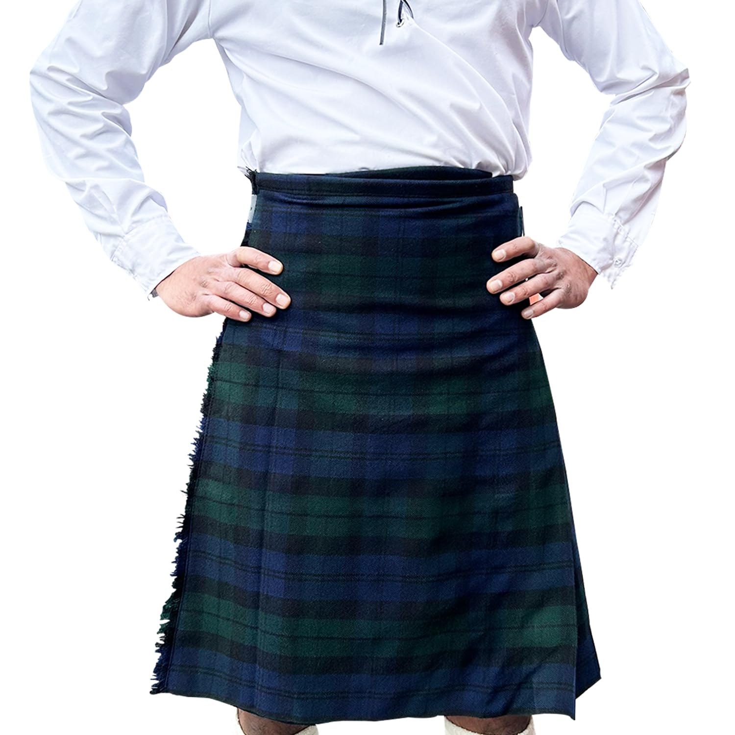 Men’s 5 Yard Tartan Kilt, Authentic Scottish Tartans, Adjustable Leather Straps, Soft Non-Itchy Fabric, Comfortable Fit - Image 4