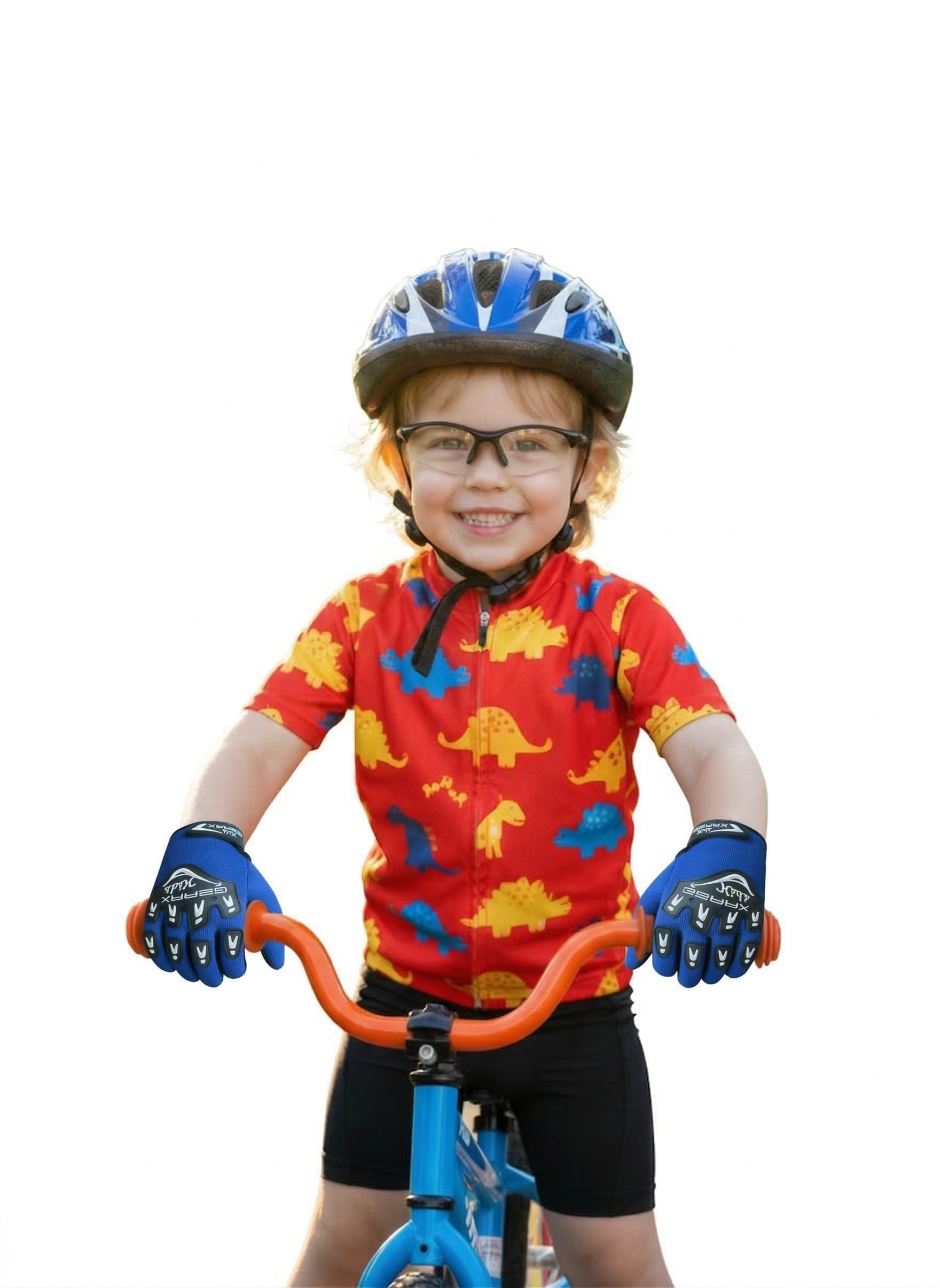 GearX Guantes de Ciclismo para niños, BMX, Bicicleta de montaña, Motocross, Enduro, Paintball, ATV, Quad, Karting, Deportes y Senderismo - 4