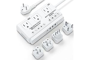 US to Europe 220V to 110V Travel Voltage Converter