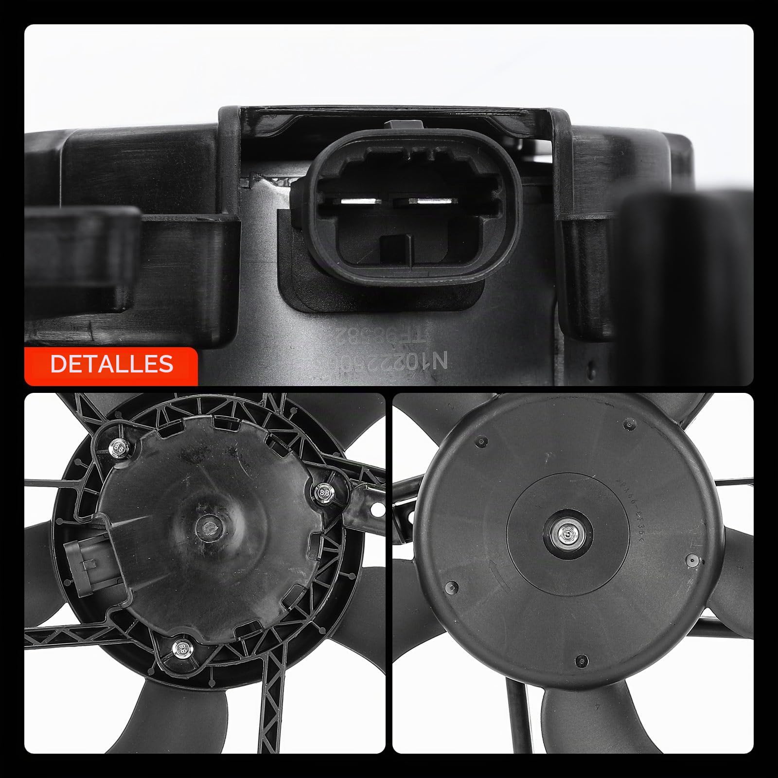 Frankberg Ventilador refrigeración del motor ventilador del radiador | 214814EB0A; Compatible con: Kadjar HA HL,X-Trail T32,SUV Qashqai II J11 J11