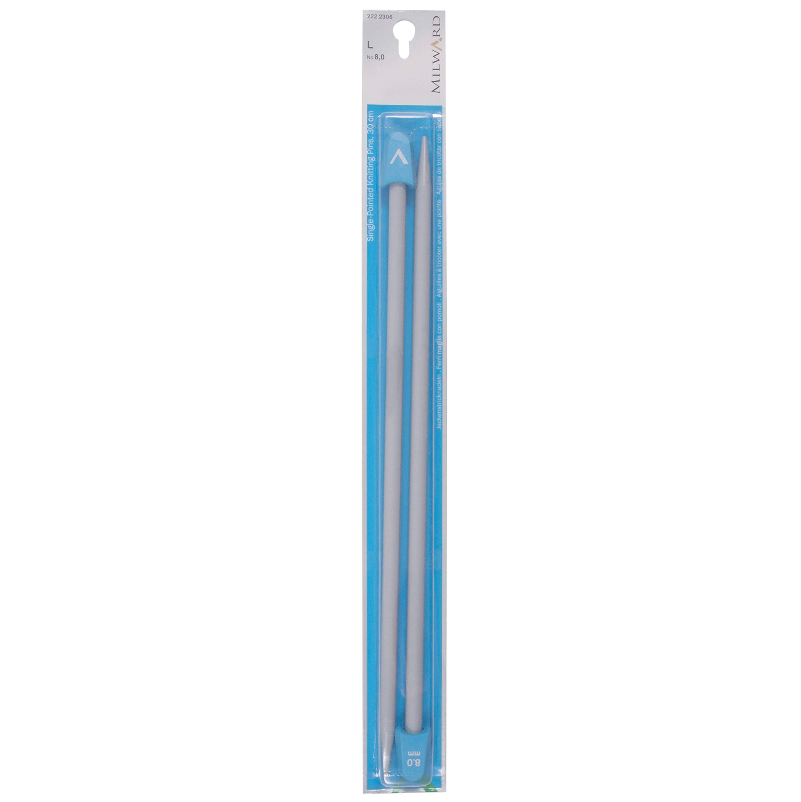 Single Point Knitting Needles, 30cm, 8.0mm