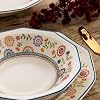 Queen's Bengal 12-Piece Ceramic Tableware Set of 4 Multi-Colour