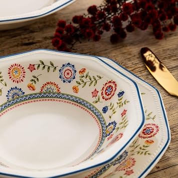 Queen's Bengal Keramikgeschirr 12-teilig 4 Personen mehrfarbig