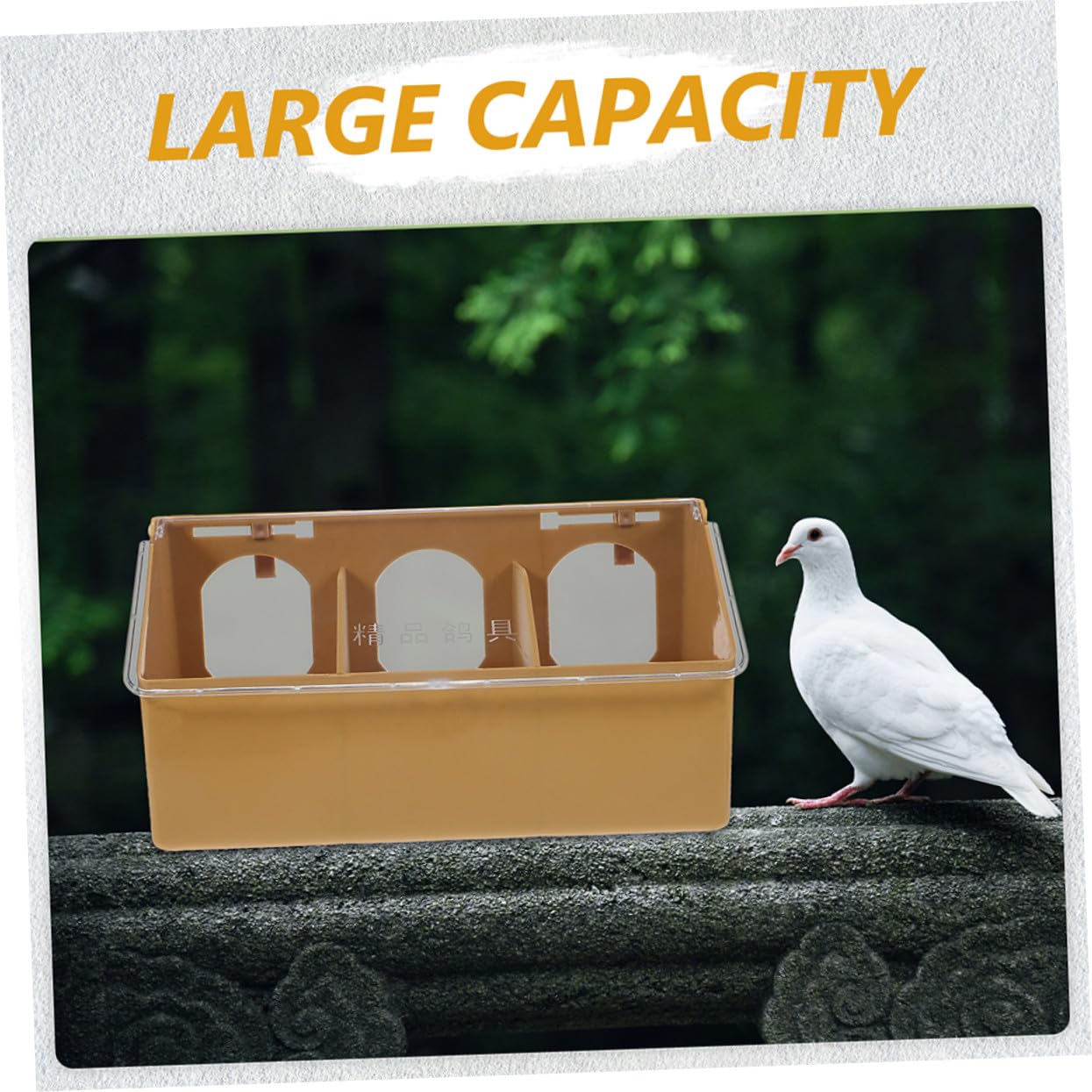 2 Comederos Multifuncionales para Pájaros y Loros, Soporte Resistente de Plástico Marrón para Jaulas de Mascotas, Fácil de Limpiar, Paquete de 2 Unidades