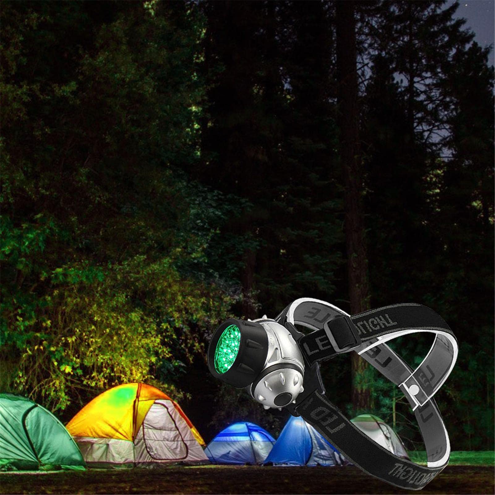 Amazon.co.jp: 緑のヘッド ライト - 防水グリーン ヘッド ランプ ハイ