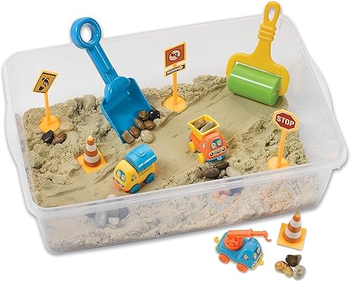 Miniatura 4 de Creativity for Kids Cubo sensorial: juego de zona de construcción - Actividades de aprendizaje preescolar, juguetes de excavadora para niños de 3 a