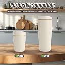 2pcs Slider Replacement Stopper for Owala SmoothSip Slider 20oz & 12oz, Silicone Seal Plug Compatible with Owala Coffee Insulated Cup Mouth Stopper Top Lid Gasket Plug Accessories BPA-Free (Black) gallery image