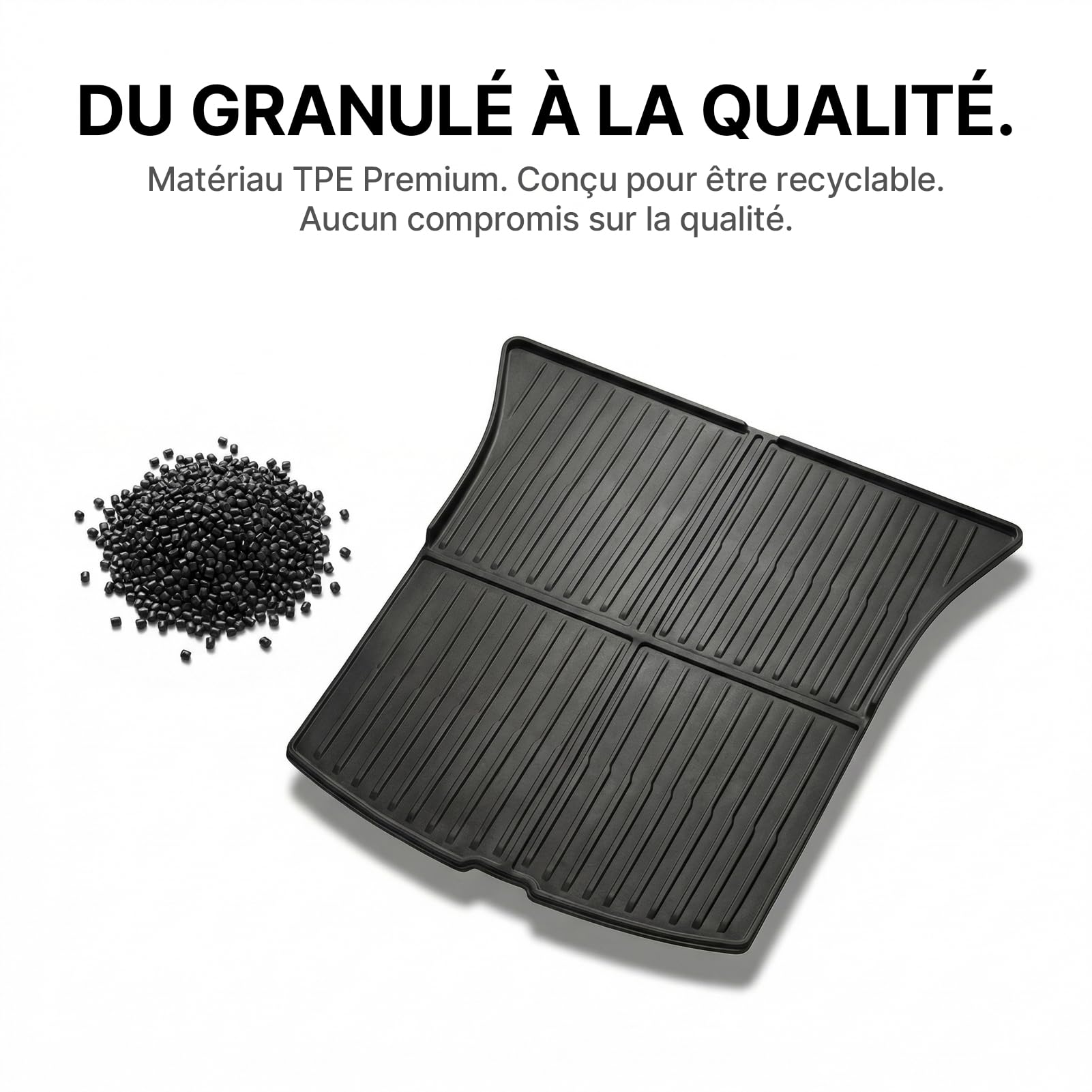 Tapis de Coffre for Tesla Model Y 2020-2026 Juniper | Sur Mesure TPE Toutes Saisons Antidérapant Standard Premium Performance